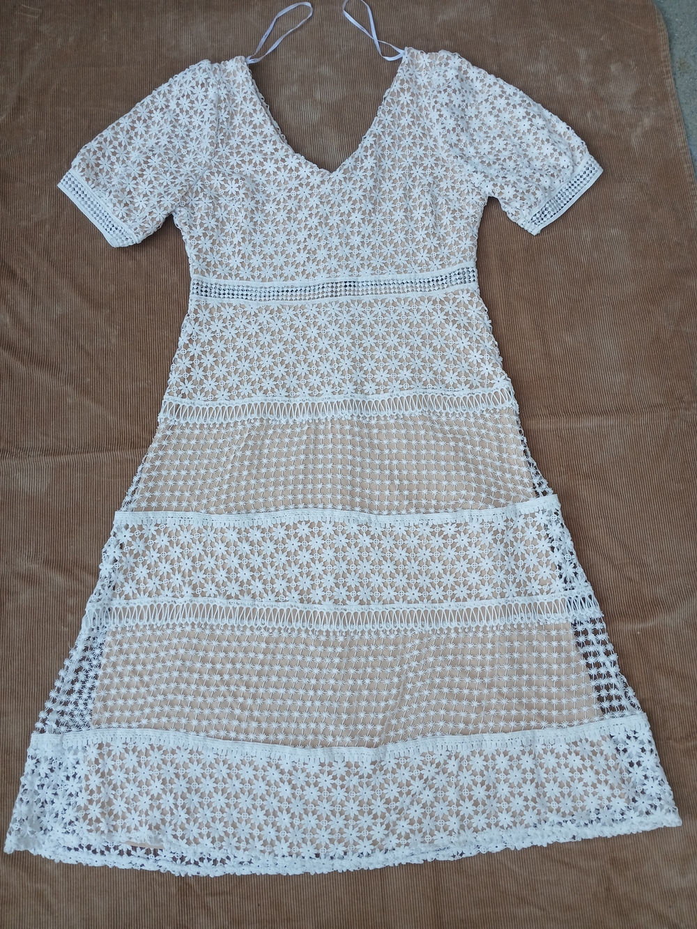 Lulus My Dearest White Lace Crochet Midi Dress - Size XL - Picture 2 of 15